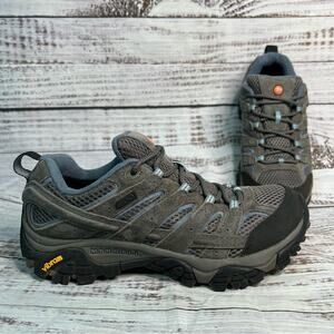 Merrell Women's 8 MOAB 2 Waterproof Hiking Shoes Gray Blue J06026 Lightly Used!
